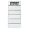 KNX SYSTEM S.1/B.3/B.7 5násobné tlačítko s regulátorem teploty a displejem pro bílé a krémové rámečky