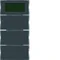 KNX SYSTEM S.1/B.3/B.7 bouton 3 voies avec régulateur de température et affichage pour cadres aluminium et anthracite