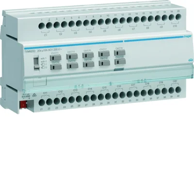 KNX system Switch/blind controller 20/10-gang 16A C-load, 8 mod