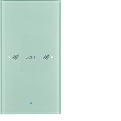 KNX TS Glass touch sensor 1-way configurable aluminum glass