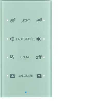 KNX TS Glass touch sensor 4-way configurable aluminum glass