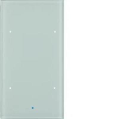 KNX TS Sensor Glas Touch 2-fach Komfort Glas weiß