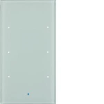 KNX TS Sensor Glas Touch 3-fach Komfort Glas weiß