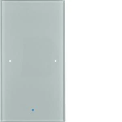 KNX TS Sensor glass touch 1-fold comfort glass aluminum