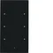KNX TS Sensor glass touch 3-fold comfort glass black