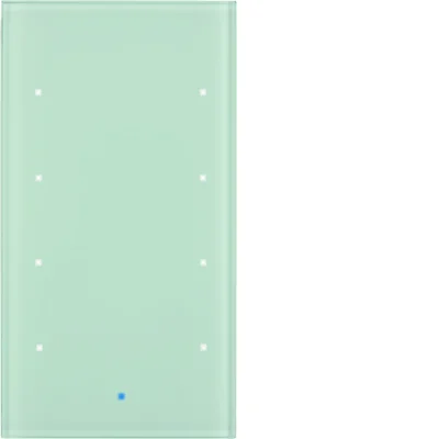 KNX TS Sensor glass touch 4-fold comfort glass white