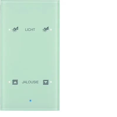 KNX TS Sensor szklany dotykowy 2-krotny konfigurowalny szkło biały