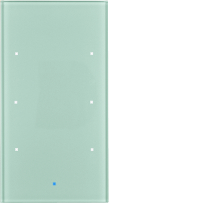 KNX TS Sensore touch in vetro 3 volte comfort vetro alluminio