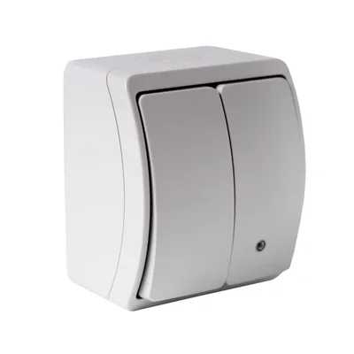 KOALA Illuminated candlestick switch n/t IP44 grey