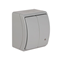 KOALA Illuminated candlestick switch n/t IP44 grey