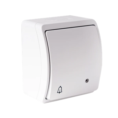 KOALA Illuminated doorbell connector IP44 white