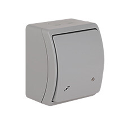 KOALA Illuminated stair switch n/t IP44 grey