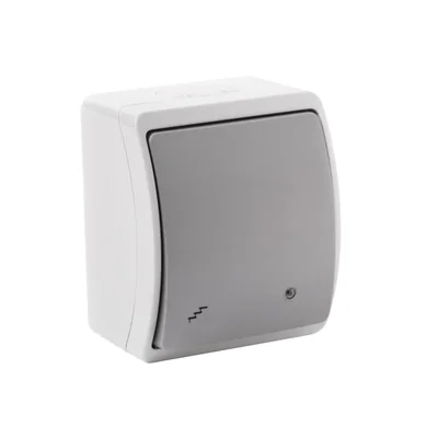 KOALA Illuminated stair switch n/t IP44 grey/graphite