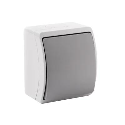KOALA Interrupteur unipolaire en saillie IP44 gris/graphite