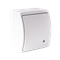 KOALA Interrupteur unipolaire lumineux n/t IP44 blanc