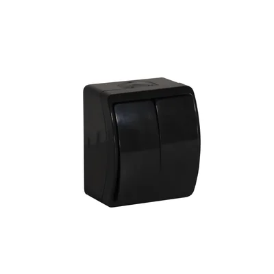 KOALA Interruptor candelabro de superficie IP44 negro