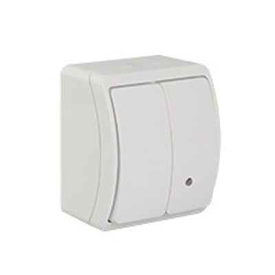 KOALA Interruptor candelabro luminoso n/t IP44 blanco