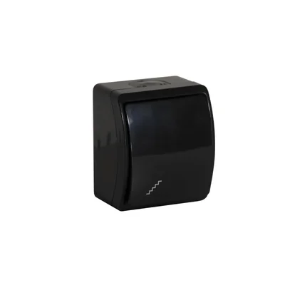 KOALA Interruptor de escalera n/t IP44 negro
