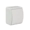 KOALA Single-pole splash-proof surface-mounted white switch