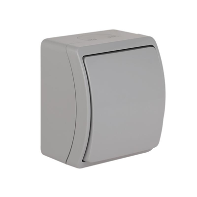 KOALA Single-pole switch n/t IP44 grey