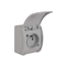 KOALA Single socket-outlet with grounding (2P+E) n/t IP44 gray with a flap gray