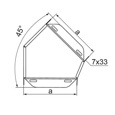 Kolanko 45° KKMBJ200H50