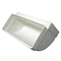 Kolanko pionowe 120x60mm 90° białe