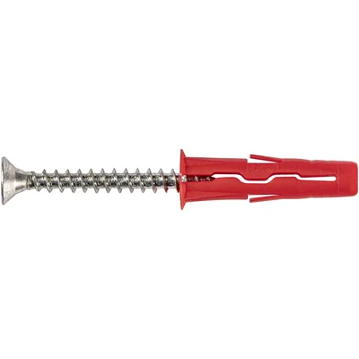 Kołek rozporowy uniwersalny UNO fi 6 z wkrętem 4,0x45 mm, 100szt.
