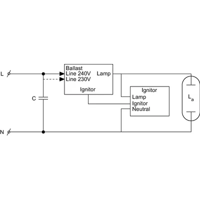 Kompaktní elektronický předřadník SKD 578 230V