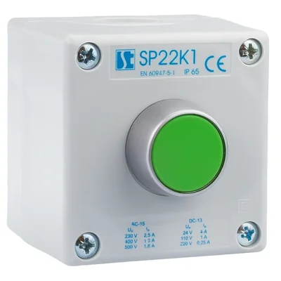 Komplette Einlochkassette mit KZ-Antrieb und 1 M20-Buchse