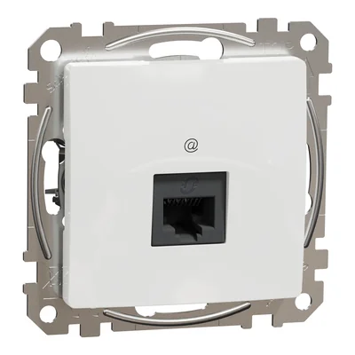 Комп'ютерна розетка RJ45 cat.5e UTP, Sedna Design & Elements, біла