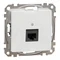 Комп'ютерна розетка RJ45 Cat.6 UTP, Sedna Design & Elements, біла