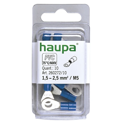 Końcówka oczkowa izolowana DIN 1,5-2,5mm2 M5