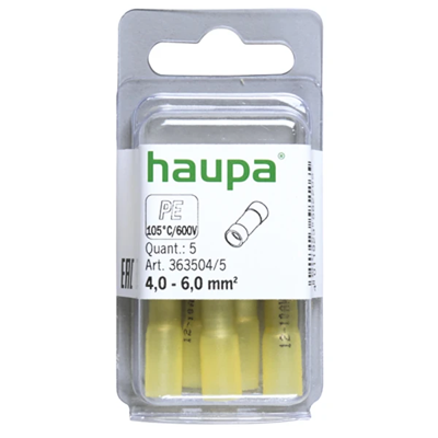 Konektor na tupo 4,0-6,0mm2 žlutý 5 ks