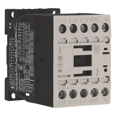 Контактор DILM7-01-EA (24 В постійного струму), 3 кВт/400 В, керування 24 В постійного струму