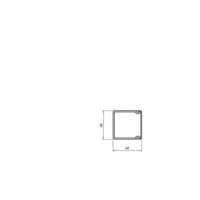 Короб WDK 40X40 CZ.B., WDK40040RW
