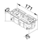 Коробка монтажна 3-х 45х45мм PC-ABS чорна