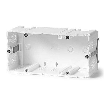 Коробка монтажна двополюсна для електропроводки fi60mm 48x71x142mm біла