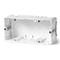 Коробка монтажна двополюсна для електропроводки fi60mm 48x71x142mm біла