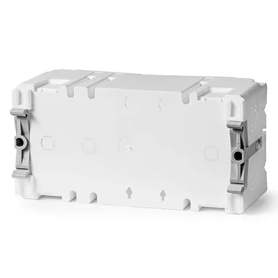 Коробка монтажна двополюсна для електропроводки fi60mm 48x71x142mm біла