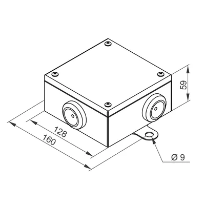 Коробка розподільна металева PMO2(5/6)