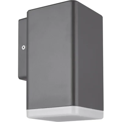 KORONA Luminaire unidirectionnel 6W 260lm 4000K 230V 120° IP65 carré graphite