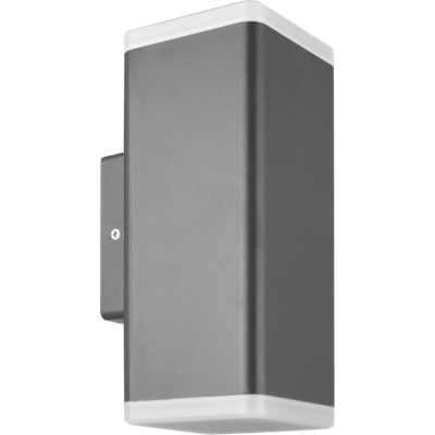 KORONA Two-way floodlight 12W 560lm 4000K 230V 120° IP65 square graphite