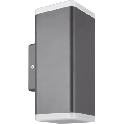 KORONA Zwei-Wege-Fluter 12W 560lm 4000K 230V 120° IP65 quadratisch Graphit