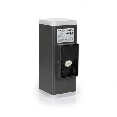 KORONA Zwei-Wege-Fluter 12W 560lm 4000K 230V 120° IP65 quadratisch Graphit