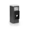 KORONA Zwei-Wege-Fluter 12W 560lm 4000K 230V 120° IP65 quadratisch Graphit