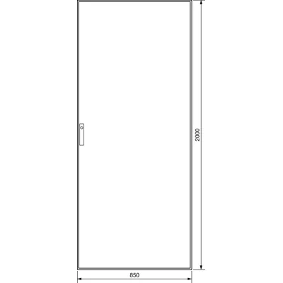 Корпус серії UNIVERS IP41 2000x850x600 3-полюсний лист