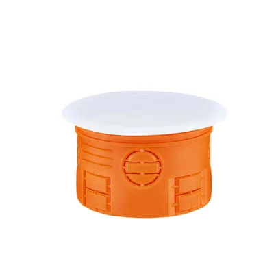 Krabice pod omítku s krytem Z70KF fi70mm, oranžový plech