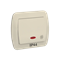Kreuzschalter mit Hintergrundbeleuchtung 230V, beige