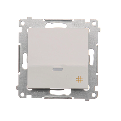 Kreuzverbinder mit LED-Hintergrundbeleuchtung (Modul) 10A 250V weiße Schnellanschlüsse